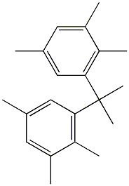 3,3'-Isopropylidenebis(1,2,5-trimethylbenzene) Struktur