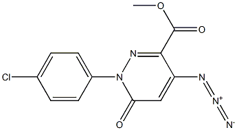 1,6-Dihydro-4-azido-6-oxo-1-(4-chlorophenyl)pyridazine-3-carboxylic acid methyl ester Struktur