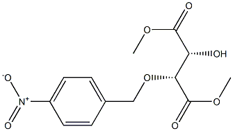 (2R,3R)-2-Hydroxy-3-(4-nitrobenzyloxy)succinic acid dimethyl ester Struktur