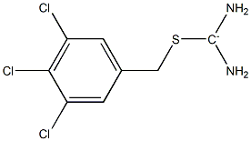 Diamino[(3,4,5-trichlorophenylmethyl)thio]methylium Struktur