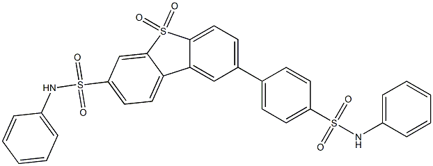 N-Phenyl-2-[4-[(phenylamino)sulfonyl]phenyl]dibenzothiophene-7-sulfonamide 5,5-dioxide Struktur