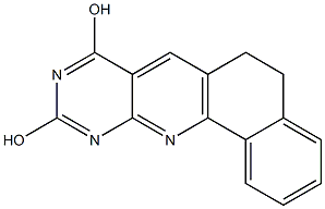 5,6-Dihydrobenzo[h]pyrimido[4,5-b]quinoline-8,10-diol Struktur