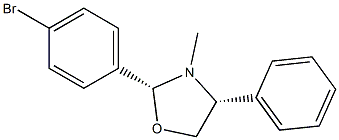 (2R,4R)-2-(4-Bromophenyl)-3-methyl-4-phenyloxazolidine Struktur