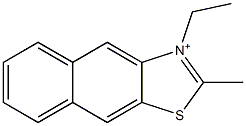 3-Ethyl-2-methylnaphtho[2,3-d]thiazol-3-ium Struktur