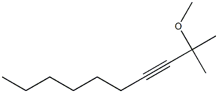 2-Methyl-2-methoxy-3-decyne Struktur