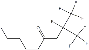 1,1,1,2-Tetrafluoro-2-(trifluoromethyl)-4-nonanone Struktur