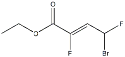 (Z)-4-Bromo-2,4-difluoro-2-butenoic acid ethyl ester Struktur