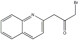 3-(Quinolin-2-yl)-1-bromo-2-propanone Struktur