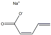 (Z)-2,4-Pentadienoic acid sodium salt Struktur