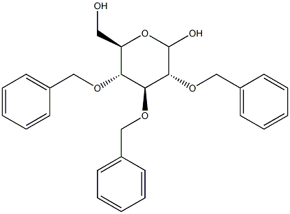 2-O,3-O,4-O-Tribenzyl-D-glucopyranose Struktur