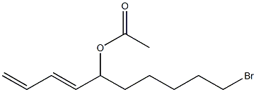 (3E)-5-Acetoxy-10-bromo-1,3-decadiene Struktur