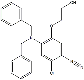 4-(Dibenzylamino)-2-chloro-5-(2-hydroxyethoxy)benzenediazonium Struktur