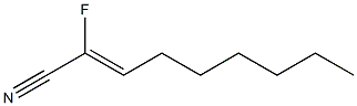 2-Fluoro-2-nonenenitrile Struktur