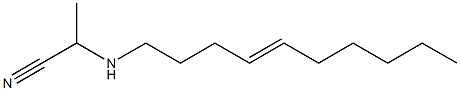 2-(4-Decenylamino)propiononitrile Struktur