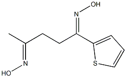 1-(2-Thienyl)pentane-1,4-dione dioxime Struktur