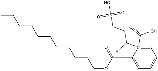 Phthalic acid 1-undecyl 2-(1-potassiosulfopropyl) ester Struktur