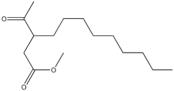 3-Acetyldodecanoic acid methyl ester Struktur