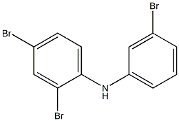 2,4-Dibromophenyl 3-bromophenylamine Struktur