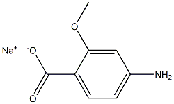 4-Amino-2-methoxybenzoic acid sodium salt Struktur