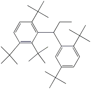 1-(2,3,6-Tri-tert-butylphenyl)-1-(2,5-di-tert-butylphenyl)propane Struktur