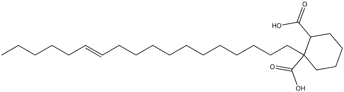 Cyclohexane-1,2-dicarboxylic acid hydrogen 1-(12-octadecenyl) ester Struktur