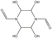 2,3,5,6-Tetrahydroxypiperazine-1,4-dicarbaldehyde Struktur