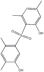 2,3'-Dihydroxy-4,4',6,6'-tetramethyl[sulfonylbisbenzene] Struktur