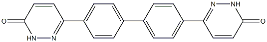 6,6'-(1,1'-Biphenyl-4,4'-diyl)bis[pyridazin-3(2H)-one] Struktur