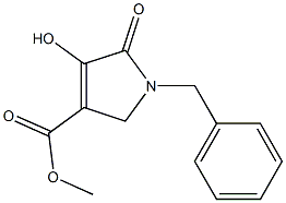 1-Benzyl-2,5-dihydro-4-hydroxy-5-oxo-1H-pyrrole-3-carboxylic acid methyl ester Struktur