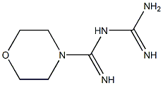 N-(Morpholinocarbonimidoyl)guanidine Struktur