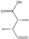 (2R,3S)-2,3-Dimethyl-4-pentenoic acid Struktur