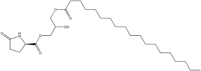 1-[(D-Pyroglutamoyl)oxy]-2,3-propanediol 3-nonadecanoate Struktur