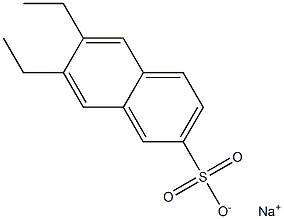 6,7-Diethyl-2-naphthalenesulfonic acid sodium salt Struktur