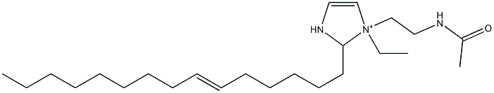 1-[2-(Acetylamino)ethyl]-1-ethyl-2-(6-pentadecenyl)-4-imidazoline-1-ium Struktur