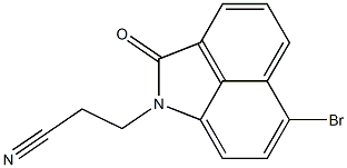 6-Bromo-1-(2-cyanoethyl)-1-azaacenaphthen-2-one Struktur