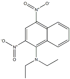 1-(Diethylamino)-2,4-dinitronaphthalene Struktur