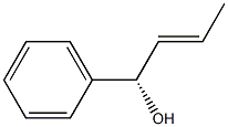 [S,E,(+)]-1-Phenyl-2-butene-1-ol Struktur