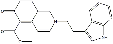 1,2,6,7,8,8a-Hexahydro-2-[2-(1H-indol-3-yl)ethyl]-6-oxoisoquinoline-5-carboxylic acid methyl ester Struktur