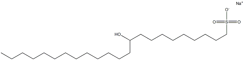 10-Hydroxytricosane-1-sulfonic acid sodium salt Struktur