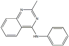 2-Methyl-4-(phenylamino)quinazoline Struktur