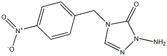 1-Amino-4-(p-nitrobenzyl)-1H-1,2,4-triazol-5(4H)-one Struktur