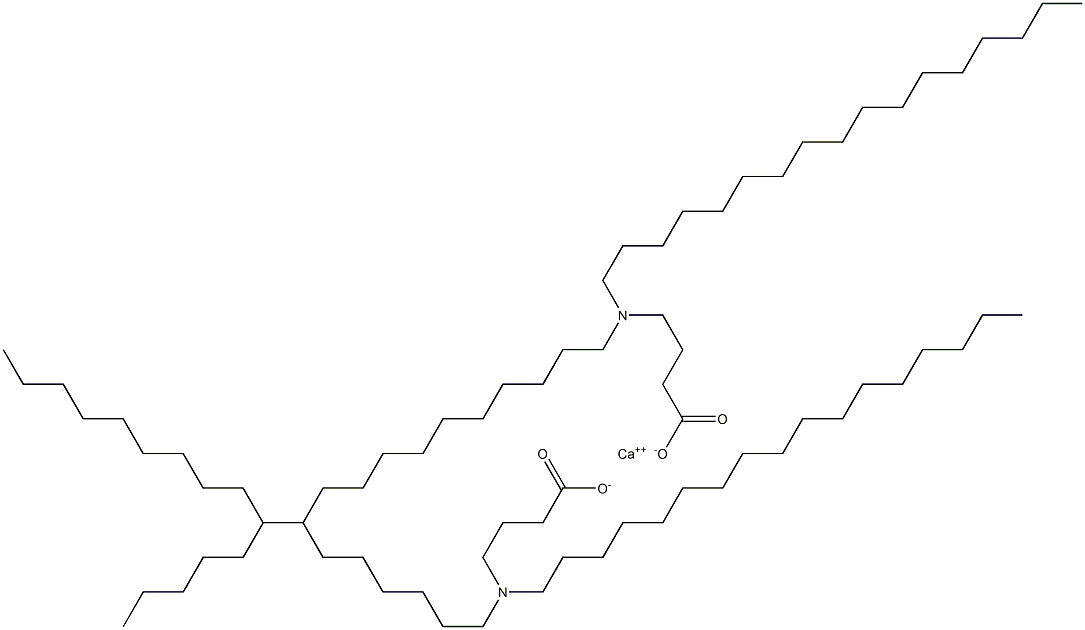 Bis[4-(diheptadecylamino)butyric acid]calcium salt Struktur