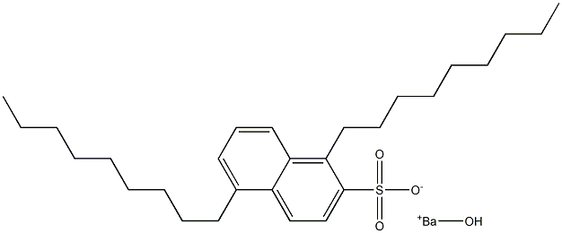 1,5-Dinonyl-2-naphthalenesulfonic acid hydroxybarium salt Struktur