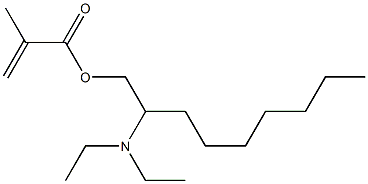 Methacrylic acid 2-(diethylamino)nonyl ester Struktur