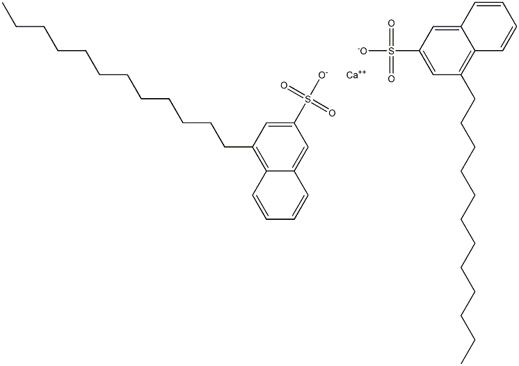 Bis(4-dodecyl-2-naphthalenesulfonic acid)calcium salt Struktur