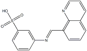 3-[[(Quinolin-8-yl)methylene]amino]benzenesulfonic acid Struktur