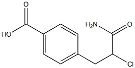 p-(2-Carbamoyl-2-chloroethyl)benzoic acid Struktur