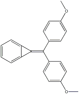 7-[Di(4-methoxyphenyl)methylene]bicyclo[4.1.0]hepta-1,3,5-triene Struktur