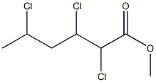 2,3,5-Trichlorohexanoic acid methyl ester Struktur