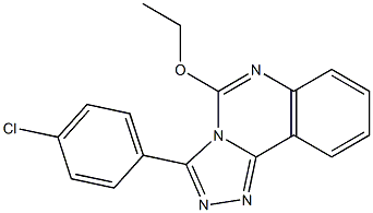 3-(4-Chlorophenyl)-5-ethoxy-1,2,4-triazolo[4,3-c]quinazoline Struktur